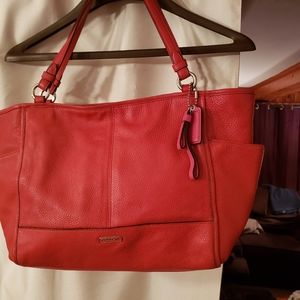 Coach Park Leather Carryall Tote Shoulder Bag